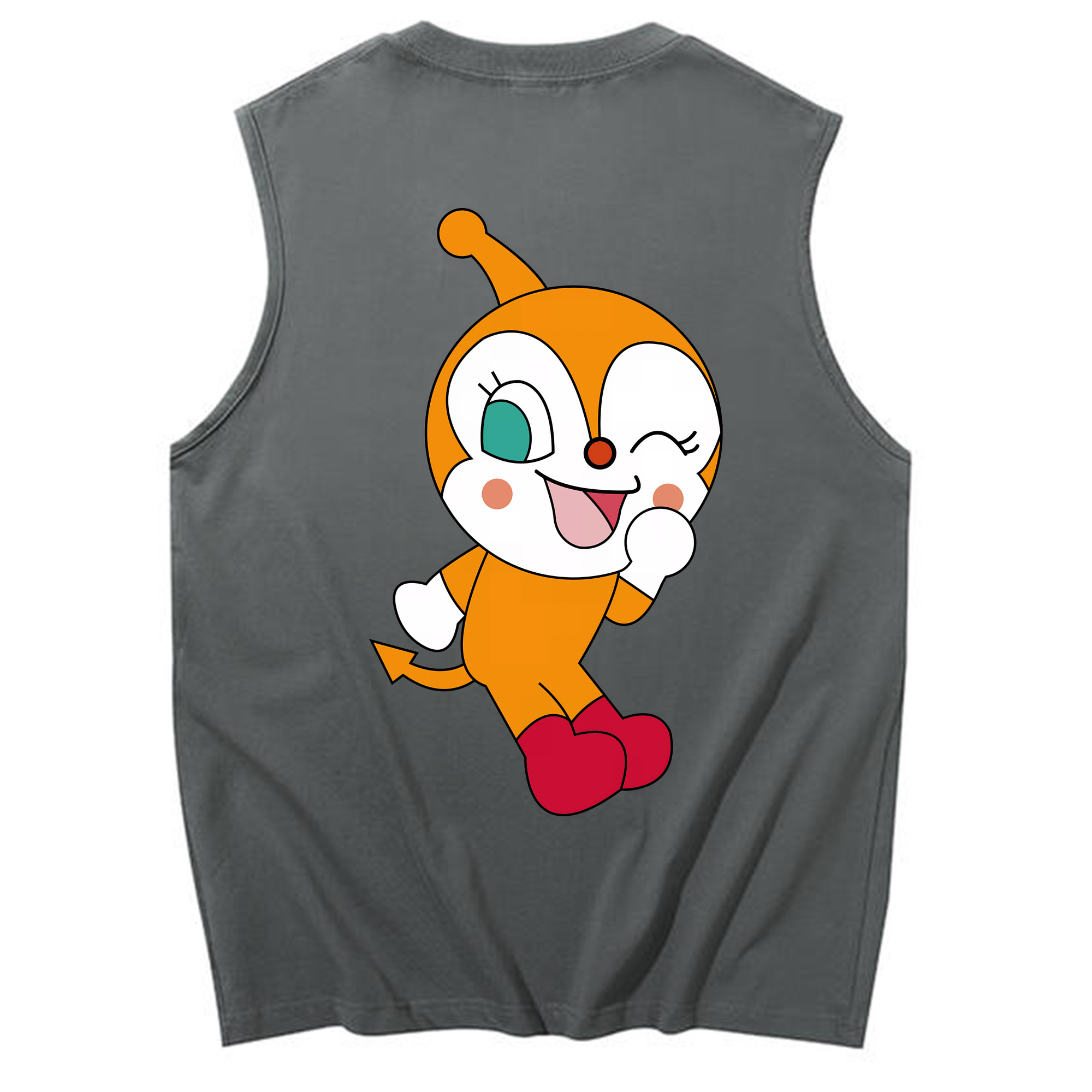 （画像用） アンパンマン Anpanman コットン100％タンクトップ（背面プリント）